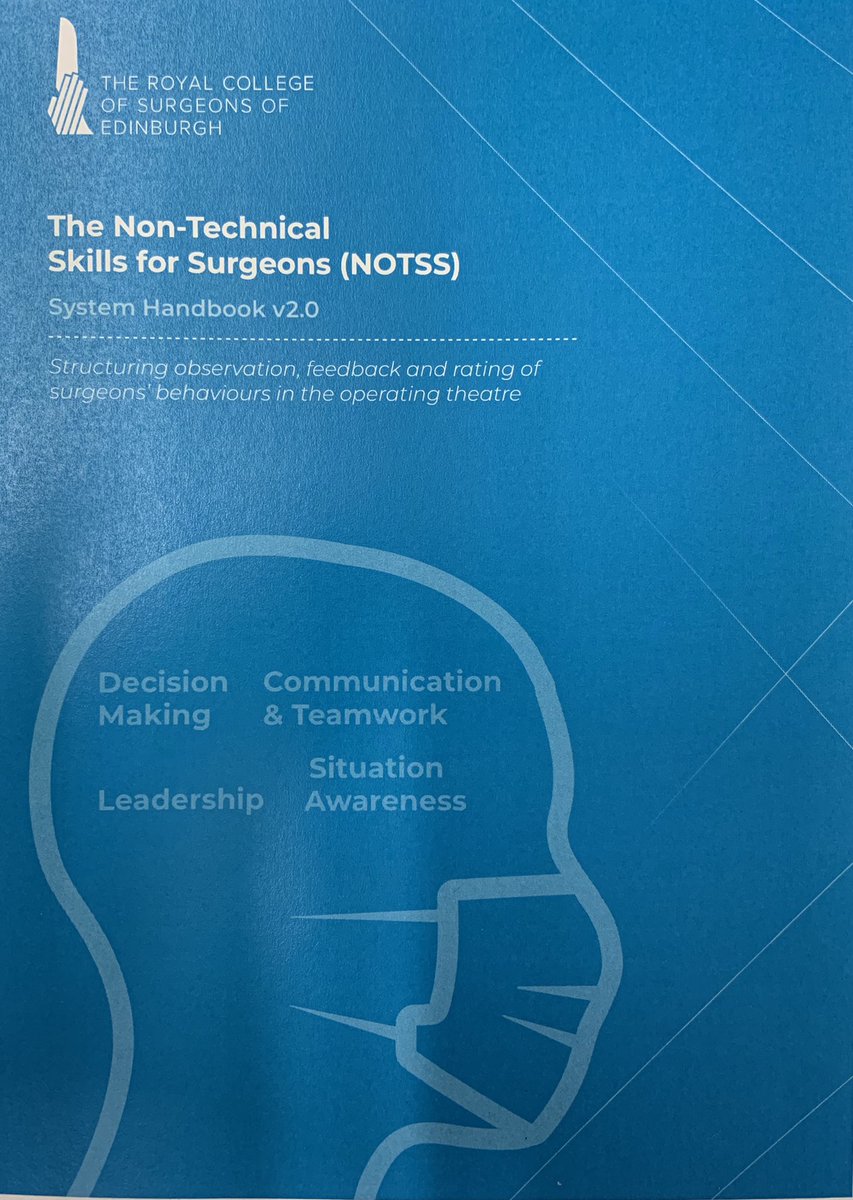Attending a non-technical skills safety course today

Majority of errors are non-technical rather than surgical skill

Great opportunity to develop skills to improve patient safety and safer working practice
@MartinBromiley <a href="/JamesTitcombe/">James Titcombe</a>