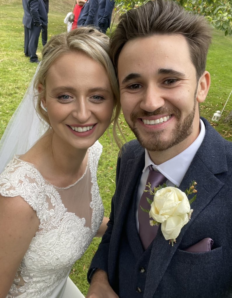 WillTalbut's tweet photo. 406 days later than we’d first planned, we finally had our dream wedding 💙 https://t.co/DZxIYEFftI