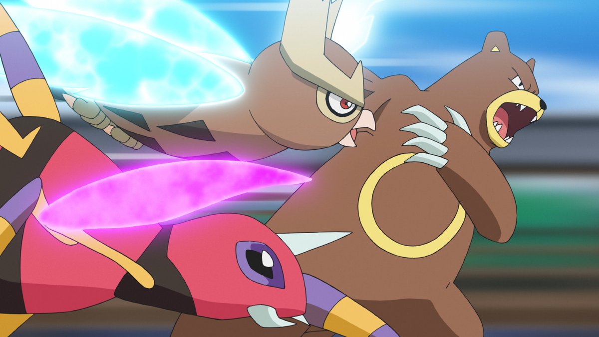 Uzivatel たかとき Na Twitteru アニポケ カツキのポケモンはみんな夜や月に関連するポケモンなんだな ヨルノズク 夜 リングマ ツキノワグマ アリアドス 夜行性のポケモン