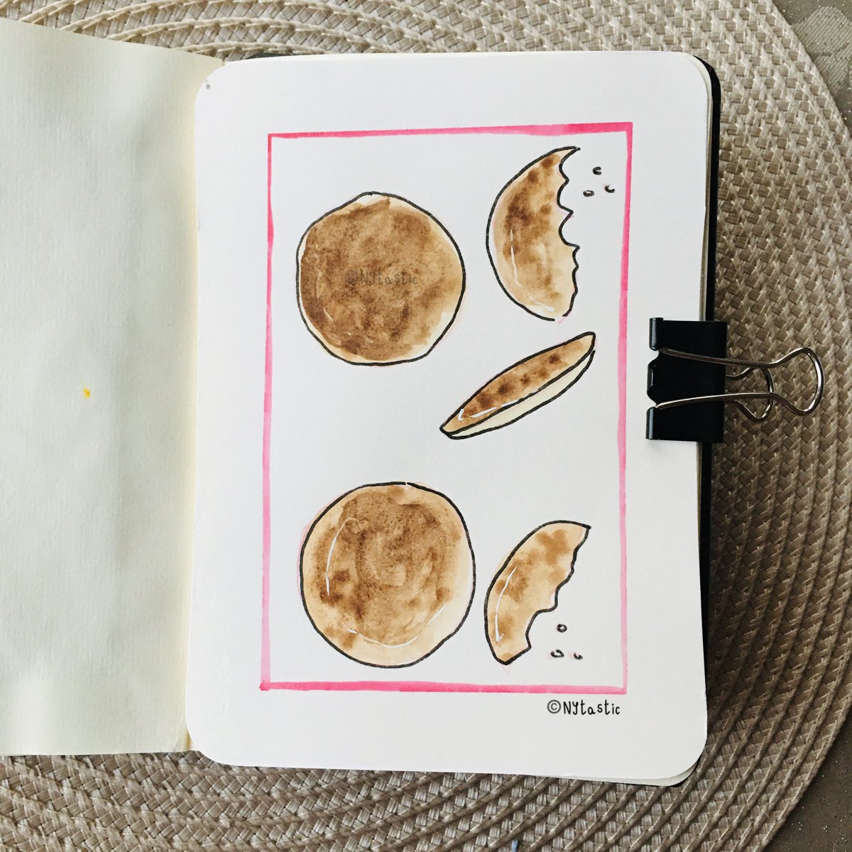 Nytastic's tweet photo. Day Ninety five: chocolate digestive biscuits
#100daysprojectscotland #chocolatedigestivebiscuits #chocolatedigestive #chocolatebiscuit #nytastic100daysscotland #illustration #traditionaltools #postoftheday https://t.co/fpvQulvvNo