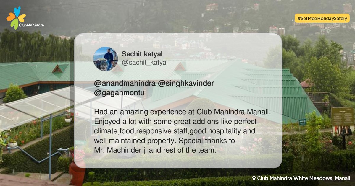 Club Mahindra tweet media