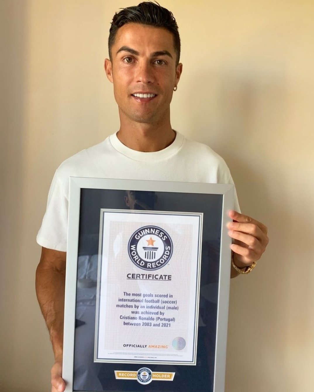 TCR On Twitter Guinness World Record Holder Cristiano Ronaldo largest-collection-of-guinness-world-records-annuals-guinness-world