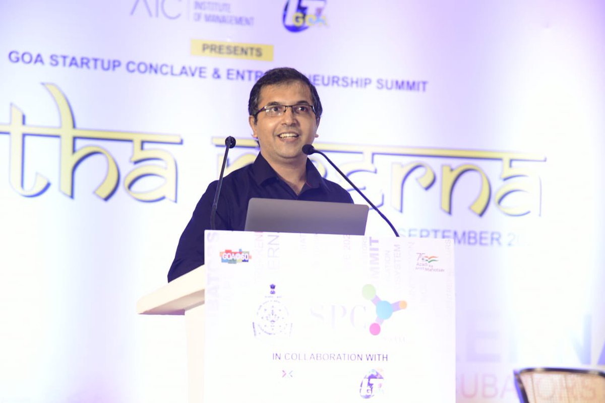 Startup_Goa's tweet image. Mr.Anay Kamat, Member, Goa IT Professionals gave a comprehensive presentation on the Information Technology(IT) Scenario of Goa and how it can be used to enhance #GoaStartupEcosystem @PMOIndia @DrPramodPSawant @SmtJMOfficial @ankitaIAS @GoI_MeitY @aicgim @GoaITDept @startupindia