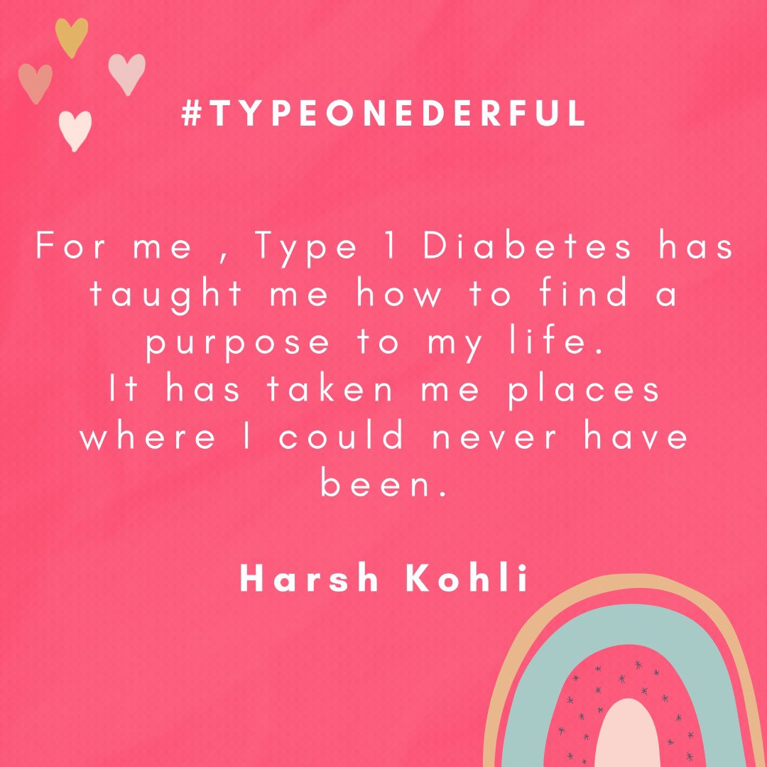 aganstthewallst's tweet photo. There is always a silver lining and @kohliharsh_t1d has found it!
Nominating Rakshit, Devaank and Spandana to participate.
Slide right for more information about #typeonederful
#DiabetesAwareness #diabetes #T1D https://t.co/f5EY8MxHsZ