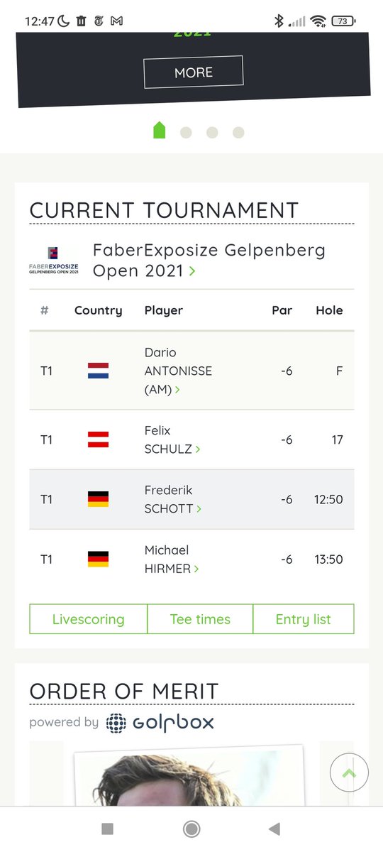 En voorlopig op 1 <a href="/Darioo_a/">Dario Antonisse</a> <a href="/ProGolfTour/">Pro Golf Tour</a>