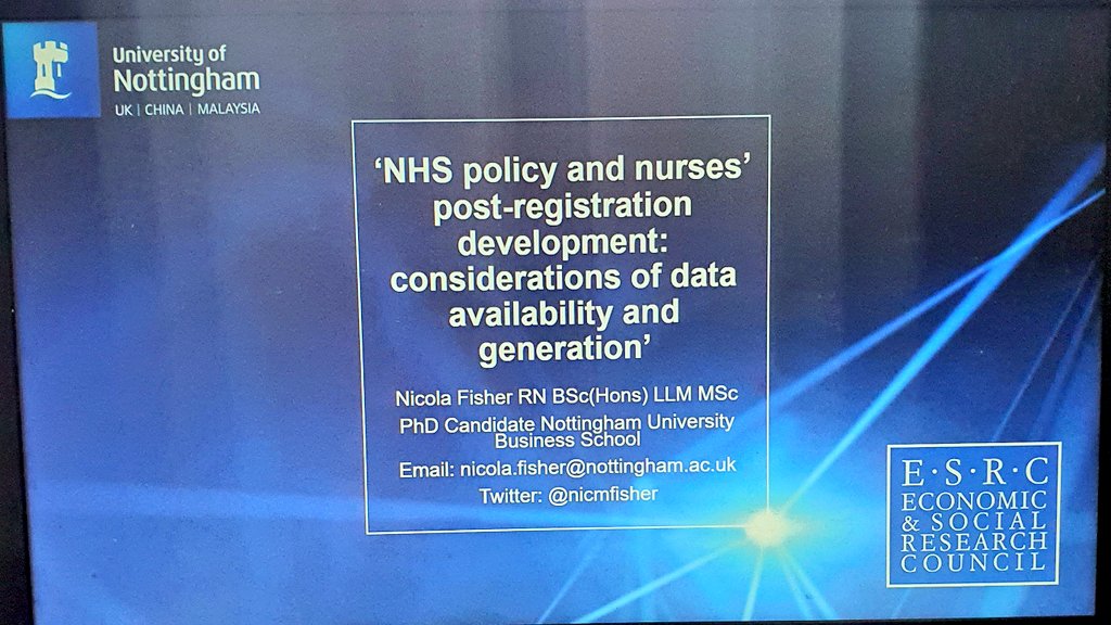 NicolaFisherRN's tweet image. If anyone is @AdvanceHE #netconf21 this afternoon &amp;amp; has an interest in nurses&apos; post-registration development, come along &amp;amp;hear me present some of my PhD research looking at policy and data 😊👍 would love to hear thoughts &amp;amp;questions from people 😀 #NurseTwitter #research #phd