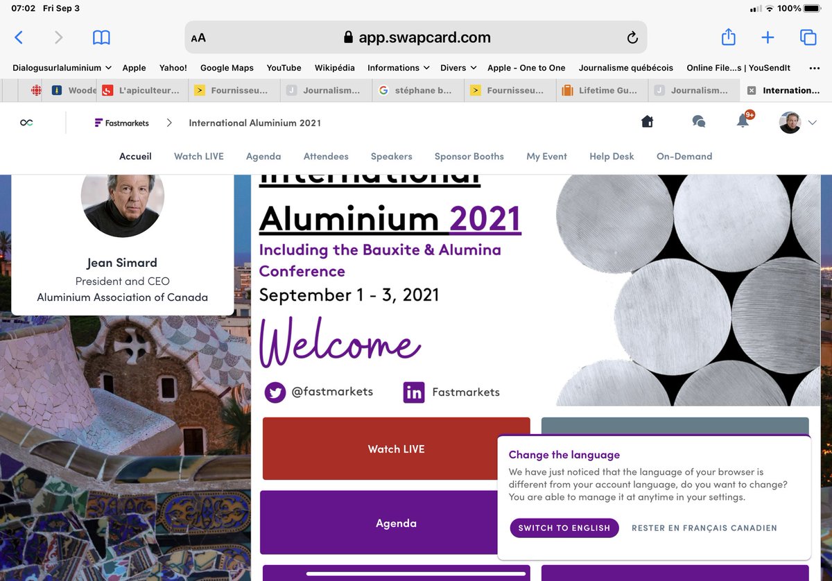 Join me this morning for an interview with  Fastmarkets’ Andrea Hotter at International Aluminium 2021