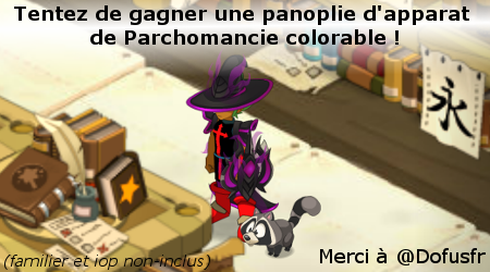 DPLNofficiel's tweet photo. Grâce à @Dofusfr, tentez de gagner une panoplie d'apparat de Parchomancie colorable. Pour participer, il vous suffit de RT ce tweet ! Tirage au sort le 06/09/2021 vers 16h. https://t.co/4nO2dPEKvB