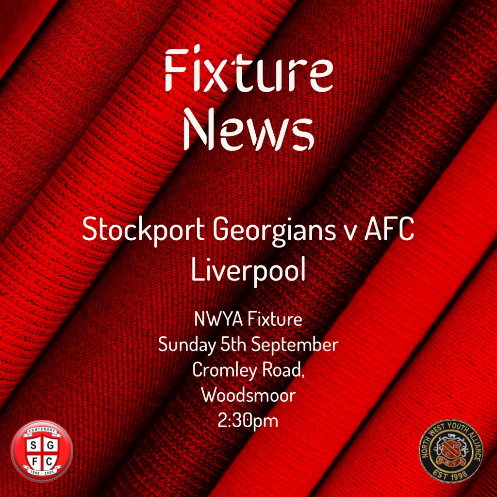 SEASON OPENER⚽️
Our under 18s start their <a href="/NORTHWESTYOUTH2/">NORTH WEST YOUTH ALLIANCE</a> season on Sunday as they host @AFCLiverpoolU18 at Cromley Road with a 2:30pm kick off. 

Come and have a look at the future of the club in action!