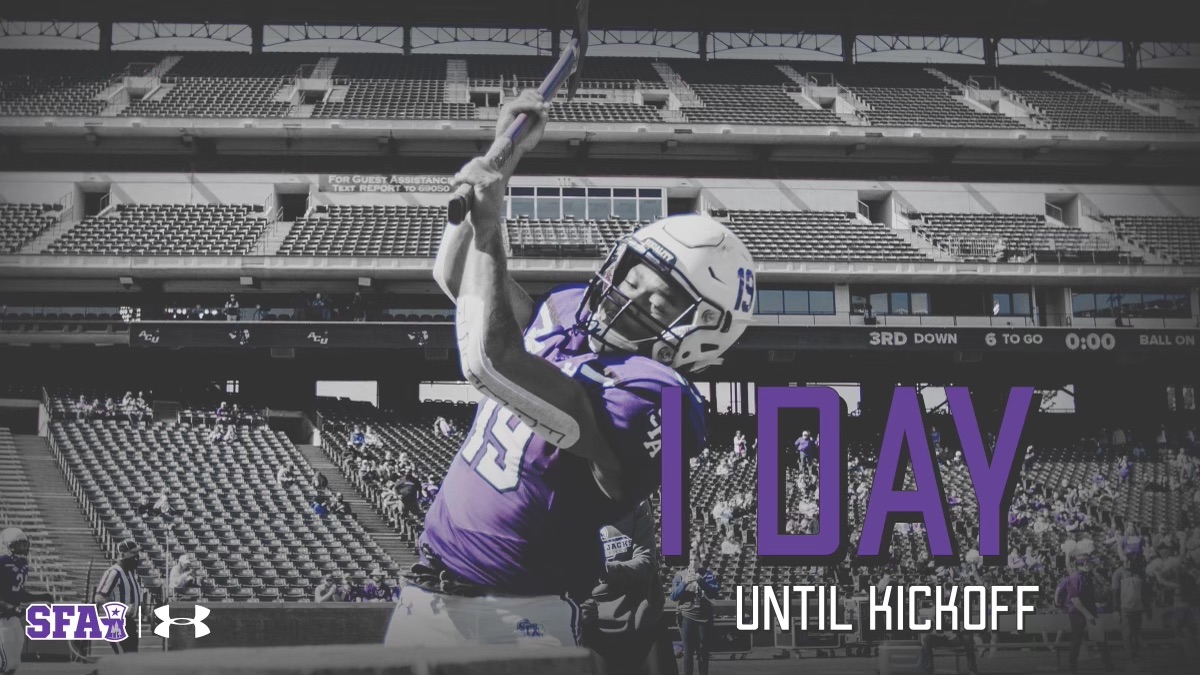 SFA_Football's tweet image. Yep, that's the tweet.

#AxeEm
#RaiseTheAxe