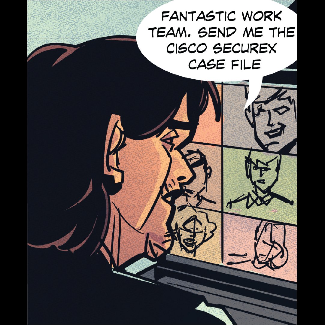 Looking for a little #Fridayfun? Follow the escapades of Mr. Black &amp; his crony team of #hackers to see how Cisco #cybersecurity tools continually thwart their schemes in our new Cyber Defense Clinic comic! 

🦸 📚 🔐 ➡️ cs.co/6017yITEZ

#Comicbook #security #cyberdefense