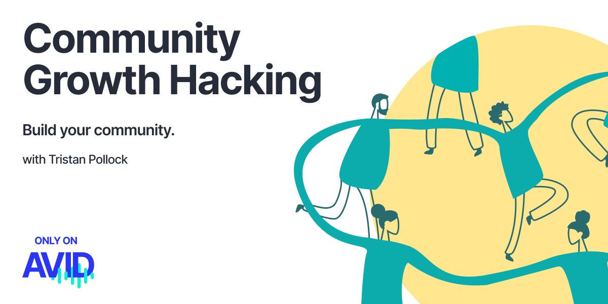 AVIDFM's tweet image. Looking to grow your community?

Join Tristan Pollock in his new audio course. Perfect for those looking to flourish their companies through a cross-functional approach!

👉 The audio course will be made available if we get enough interest by Sept 14! bit.ly/3gUVJfr