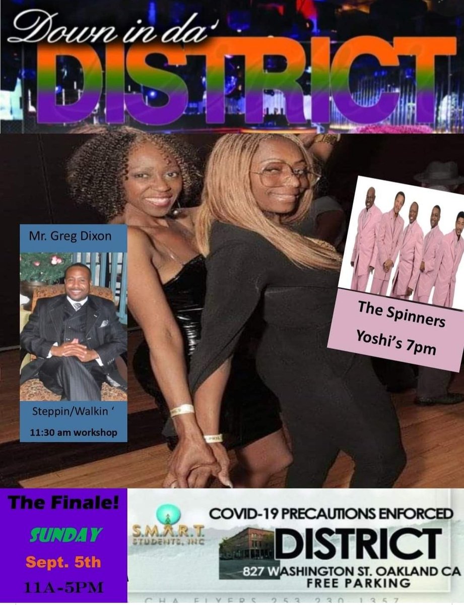 Yes outside dancing Chicago style Steppin " Stop the Violence" come join us for Sunday brunch at The District Bring the family.