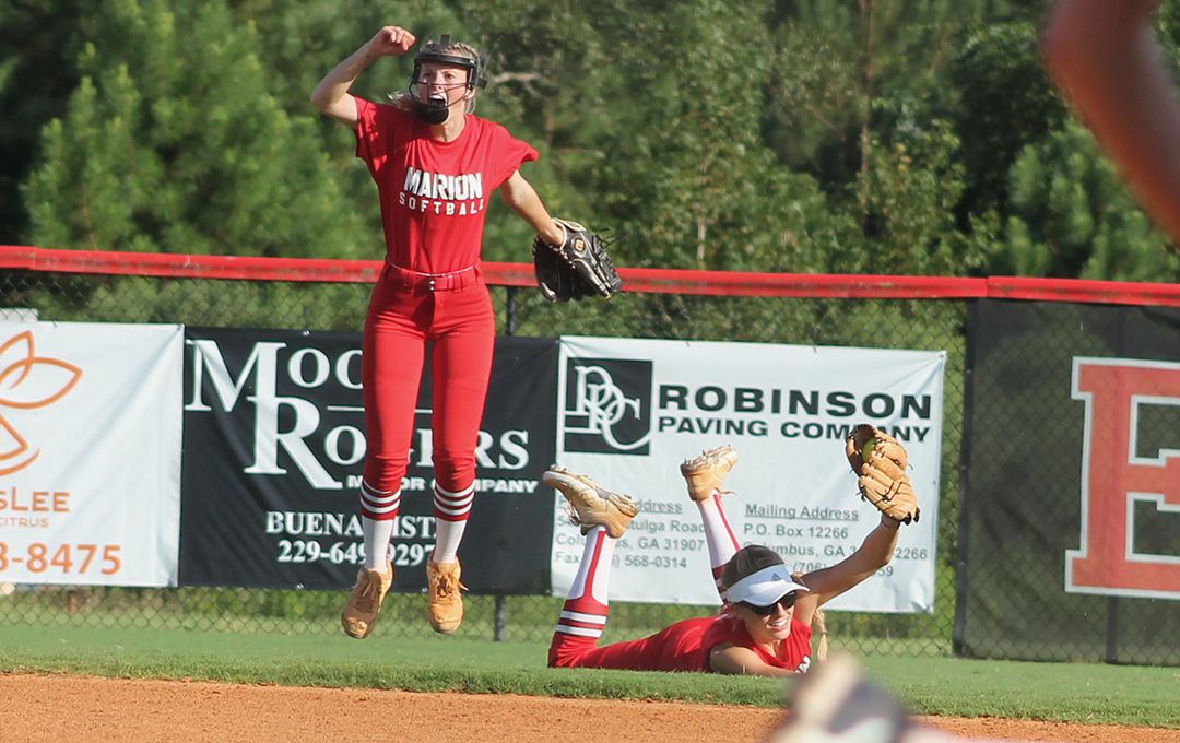 JK Shivers made an incredible catch in Marion County's win over Taylor County yesterday. For more game photos: tjournal.smugmug.com/High-School-So…