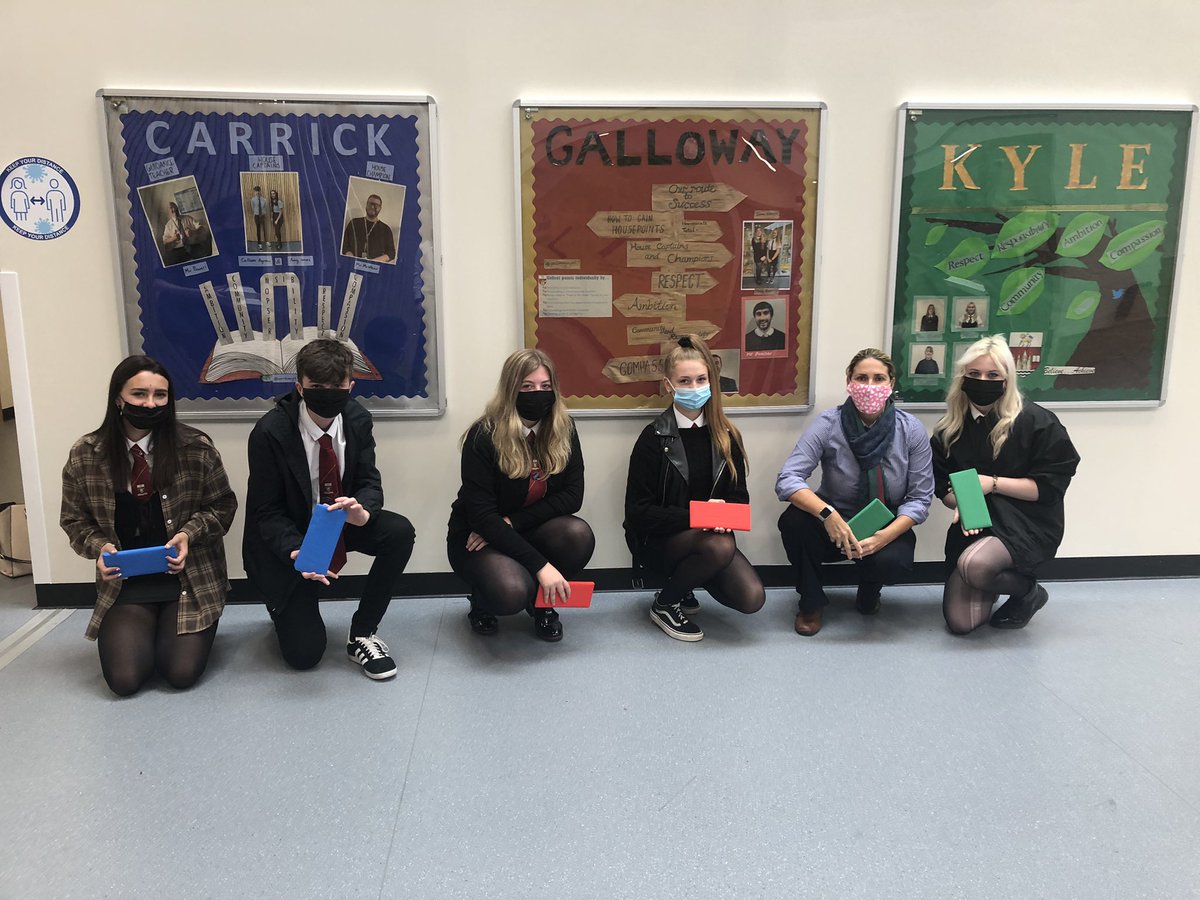 Ayr_Academy2016's tweet photo. Our House Boards are complete!! Impressive thought process behind each of them with our Captains talking to our HT about Growth Mindset and Pathways! A close call but huge congratulations to @kyleayr1 for their win! #ambition #responsibility #community #respect #believeachieve https://t.co/keLPsMmWey