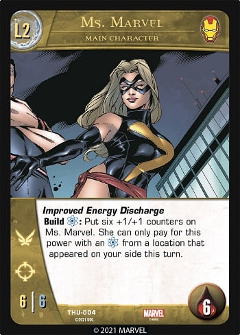 DeconstructVS's tweet photo. Ms. Marvel
Card Numbers: CIV-022; THU-003;THU-004
Comic: Ms. Marvel (2007). Issue 7, Page 4.
Penciler: Roberto de la Torre
Inker: Jon Sibal
Colorist: @SotoColor
Writer: @BriHReed
#Marvel #VSSystem2PCG #MsMarvel #CaptainMarvel #MCU #TheMarvels https://t.co/apBhIFxvJV