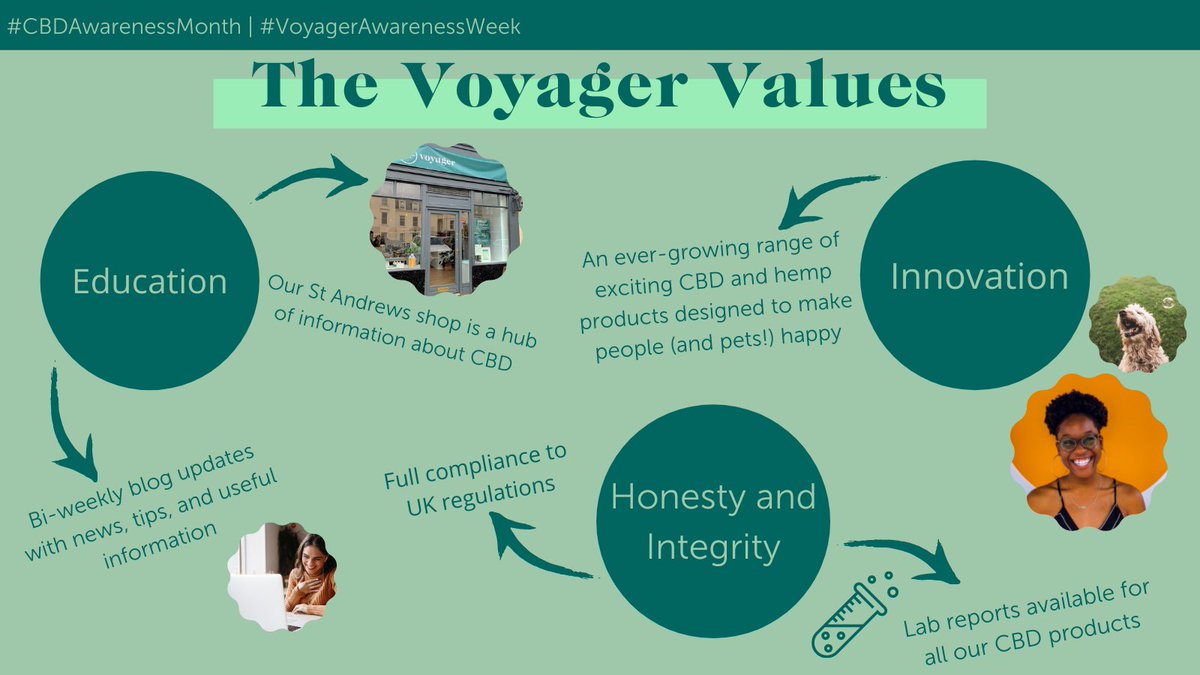 VoyagerLifeUK's tweet photo. We were founded on our key values - here's how we strive to uphold them πΏ
#CBDAwarenessMonth #VoyagerAwarenessWeek https://t.co/fpFwz4DFeH
