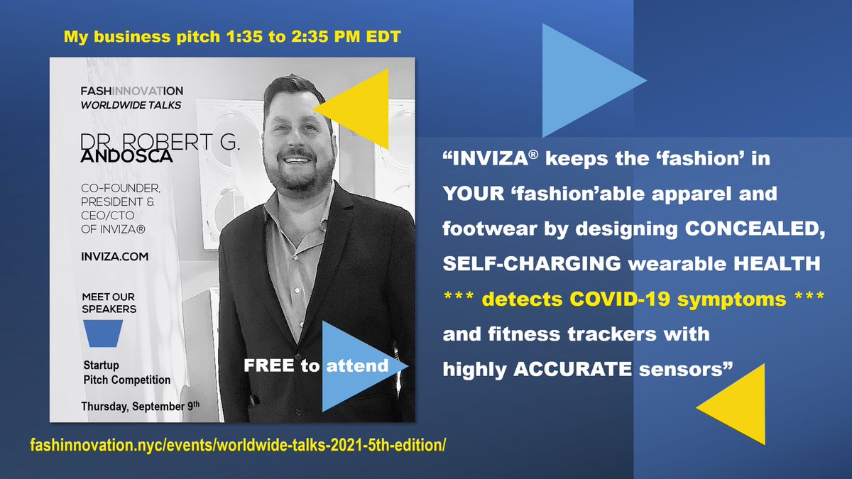 Keeping ‘fashion’ in YOUR fashionable clothing and shoes while TRACKING your HEALTH e.g. COVID-19 FASHINNOVATION.nyc/events/WORLDWI… #wearables #health #wellness #COVID19 #fashion #accuracy #mobileapps @kathyireland @ZGJR @JohnNosta @Gil_Bashe @WearablesExpert @JoannaStern @benyu_sierra