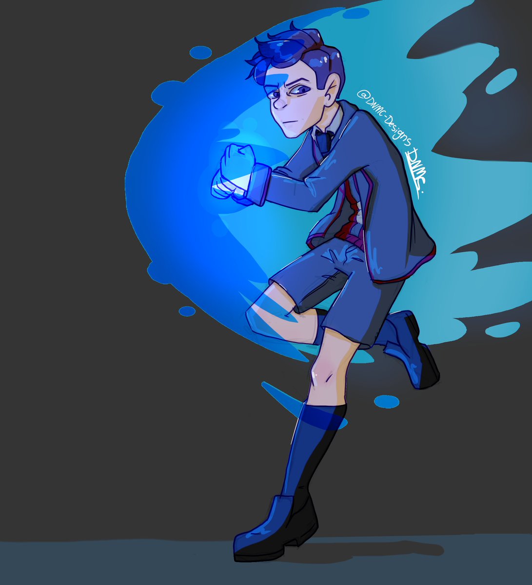 DNMC_Designs's tweet photo. I’ve just gotten around to starting season two and let me just tell you how much I’ve missed my 50 year old son #theumbrellaacademy #myart https://t.co/qlKhiOC0UA