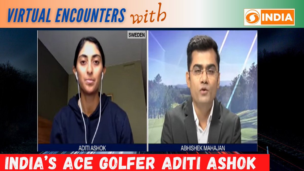 DDIndialive's tweet image. WATCH: #virtualencounters with India’s ace golfer Aditi Ashok (@aditigolf)

VIDEO: youtu.be/-4GG2MeAzVg

@Imabhimahajan @LETgolf @OlympicGolf