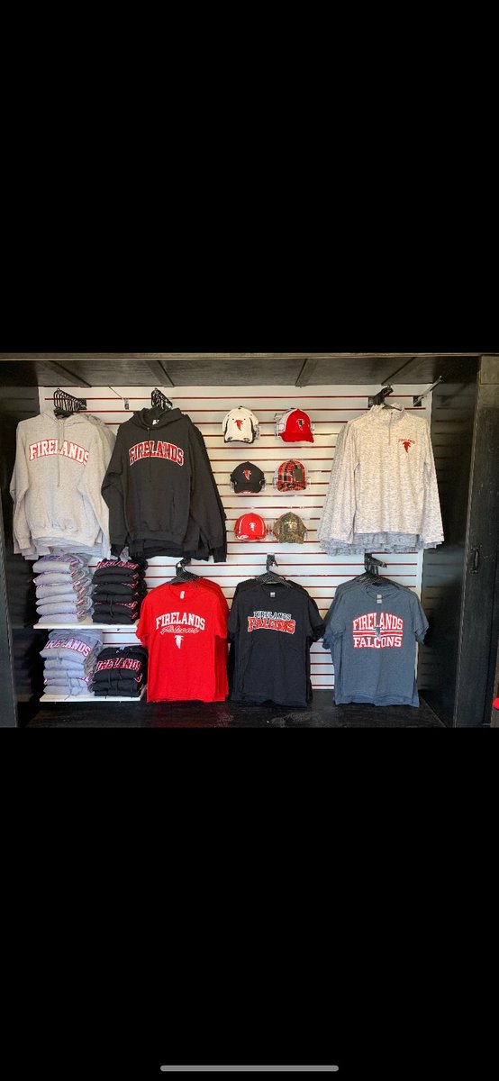 The apparel booth has new merchandise. Stop in on game night and get your new Falcon gear.