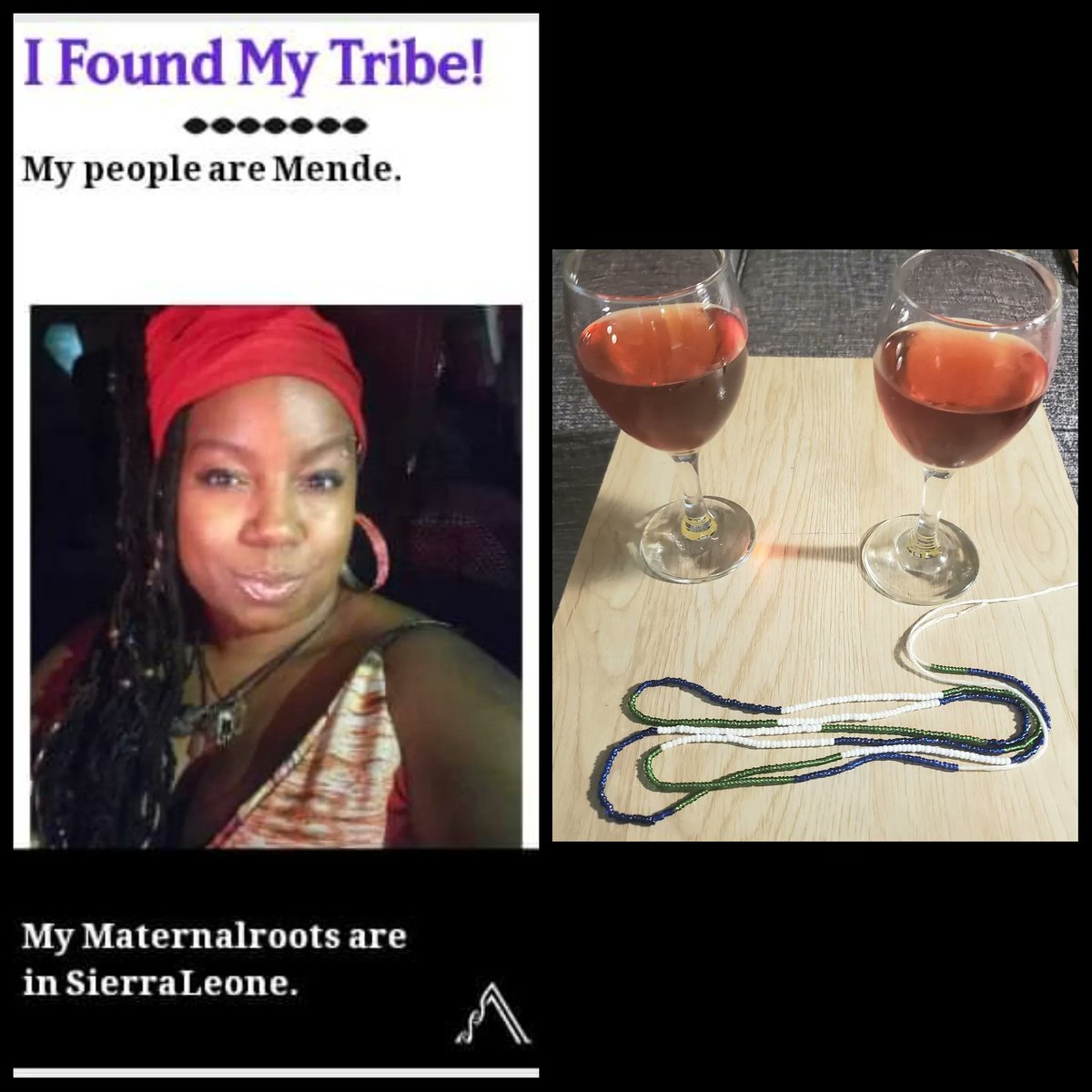 divashellers's tweet photo. I GOT AN AWESOME GIFT!! 🎁🎁
@NSAACreations has had me pumped since I got my #AfricanAncestry results &amp; we found out we are both #Mende. 
She wanted to make sure I had something from Home. She gIfted me some glass waistbeads made in #SierraLeone of the Sierra Leone flag. ❤❤❤ https://t.co/5gtIWZmKHt