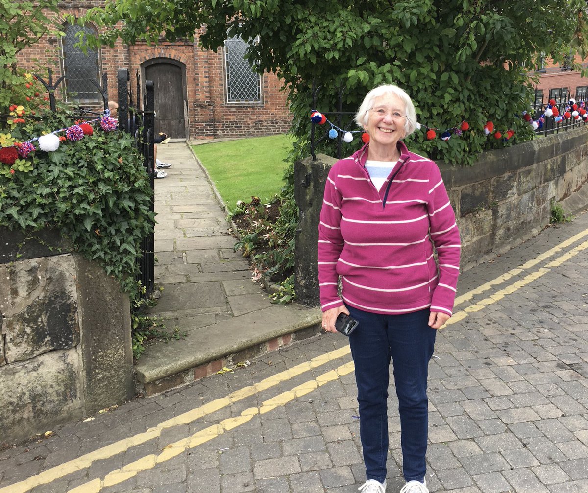 seepyjay's tweet photo. Been out #yarnbombing ahead of ⁦@TourofBritain⁩. Coming through Holmes Chapel on 9 September at midday. Hoping for a good turn out. https://t.co/lXji4rNaFO