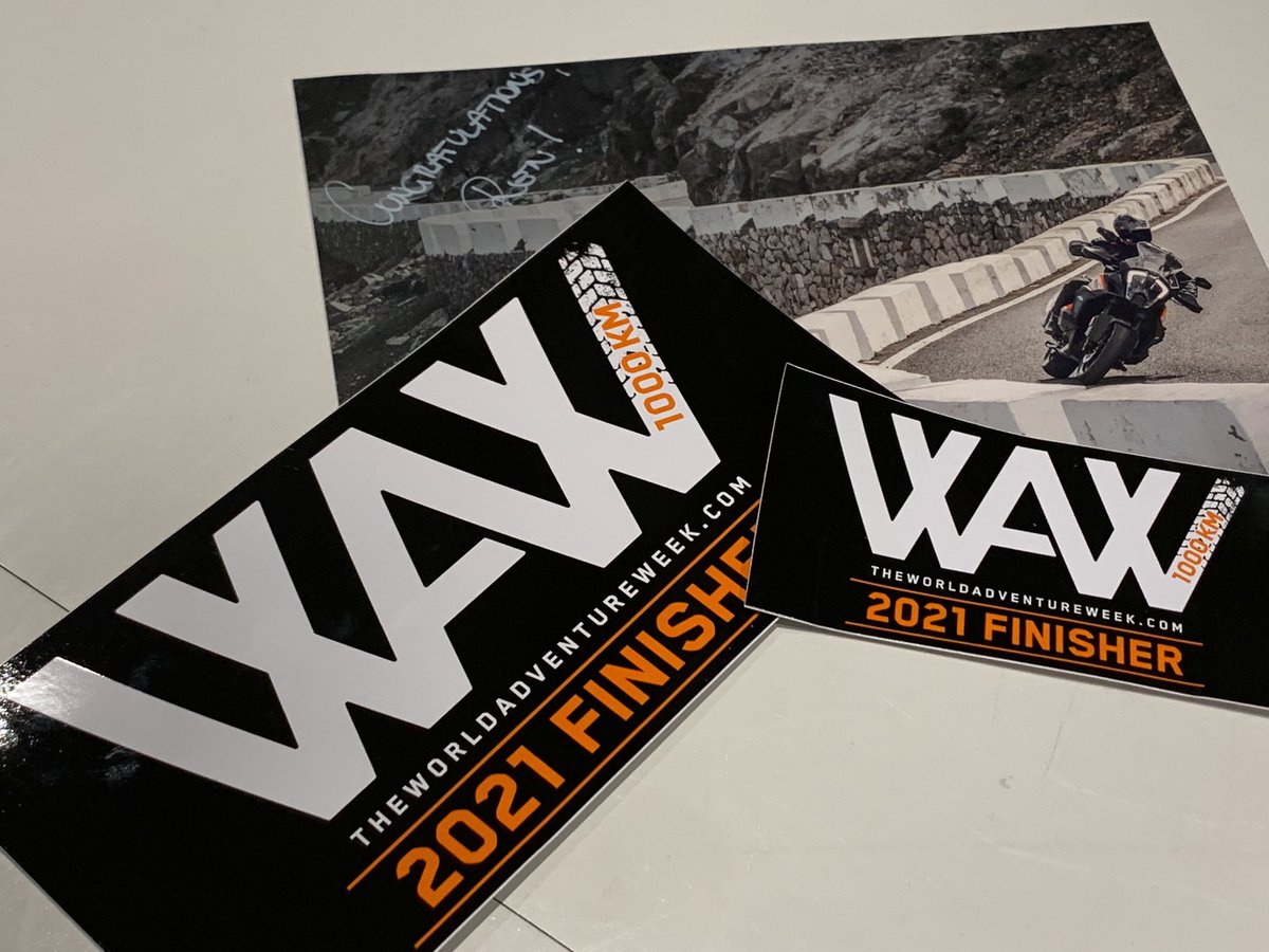 ren19790209's tweet photo. バイクは当たらなかったけどKTMから参加賞のステッカー届いた！#theworldadventureweek https://t.co/WOA7taZQwM