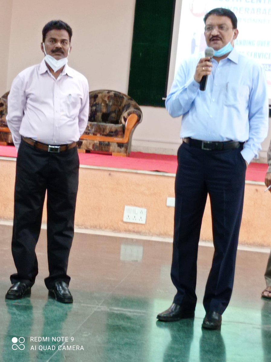 srdpohyb's tweet photo. Handing over and Taking over of Service Registers organized by Hyderabad Division on 03.09.2021. A motivational Training Class also organized by Sr.DPO, since all over the SCR Zone Employees participated. DRM/HYB and CPO/Admin/SCR visited and encouraged the programme.
@drmhyb https://t.co/R0G8su0M1m