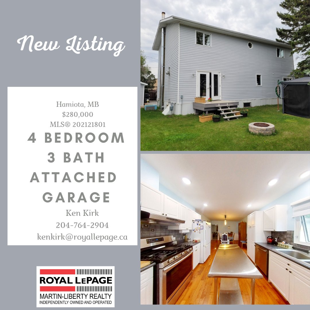 New listing Hamiota! Large family home close to schools and shopping! #rlp4sale @RoyalLePage_Bdn