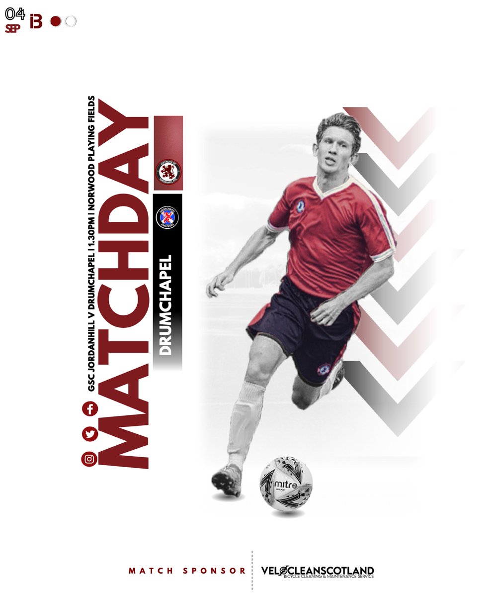 MATCHDAY: SCOTTISH CUP 

We face off against one of the best and renowned sides in the country <a href="/DrumAmsFC/">Drumchapel Amateurs</a> . Still depleted with covid and injuries, but you just never know when you play at Norwood! 

Tomorrow’s match is sponsored by 
<a href="/velocleanscot/">velocleanscotland</a> 

<a href="/GGPAFL/">Greater Glasgow Premier AFL</a> 

#monthehill 🔴⚫️