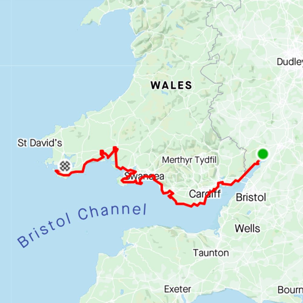 GotTheDream's tweet image. My route for the next few days! Have any of my Welsh followers got any local tips or tricks for me? 🏴󠁧󠁢󠁷󠁬󠁳󠁿🙌