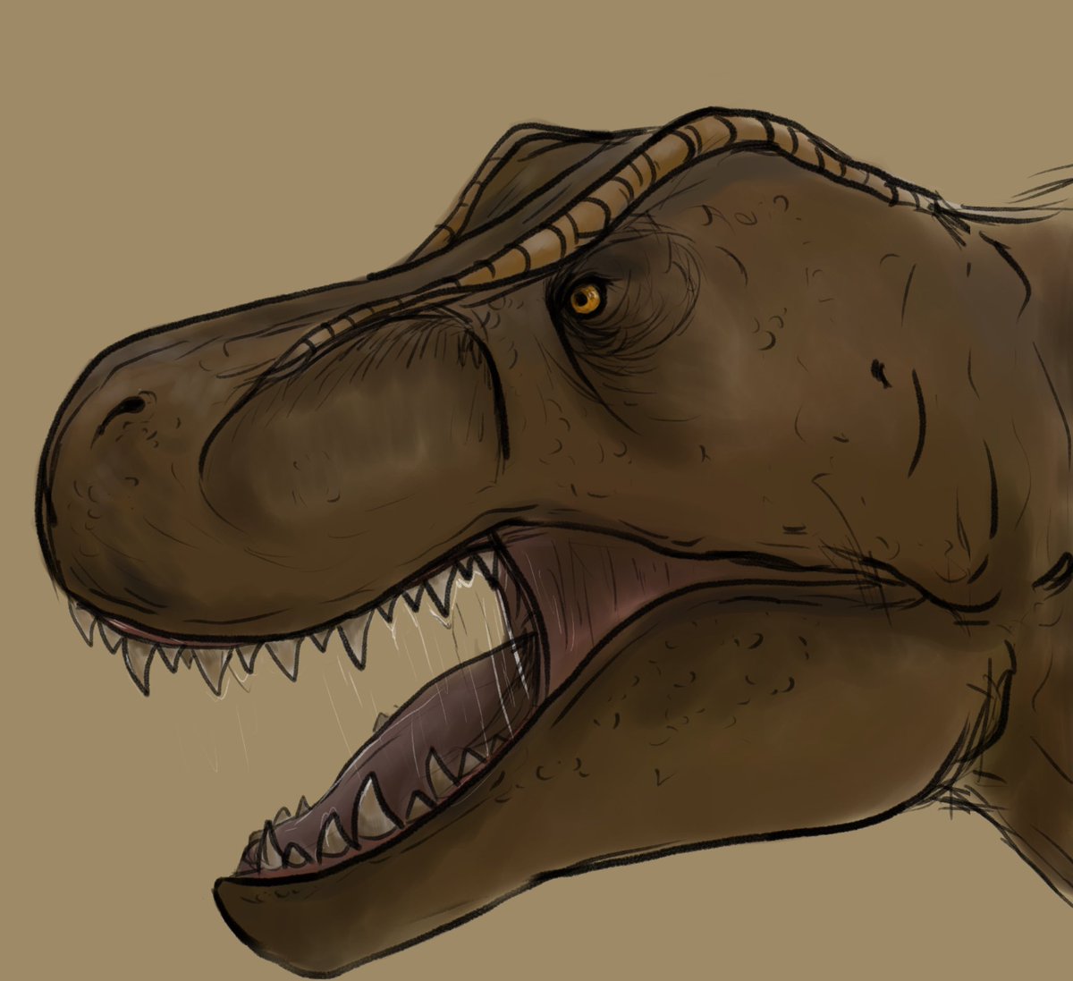 ジュラシック パーク ティラノサウルスはやっぱりかっこいいよねぇ すかまるのイラスト