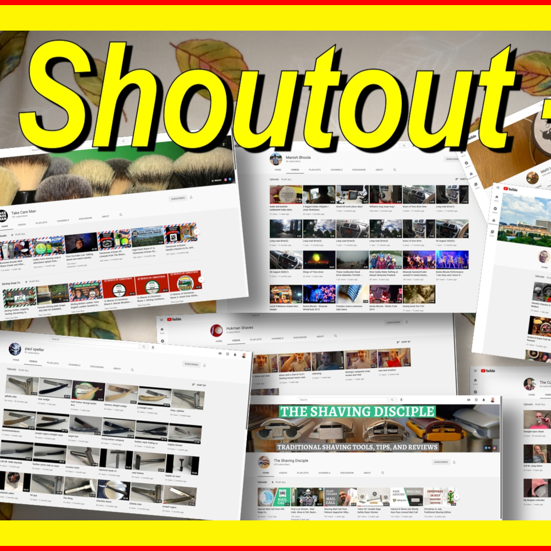 Your Straight Razor Edge Friday Special, Shaving Channel Shoutout and Quick Q&amp;A! youtu.be/jIj0gnbKEb8