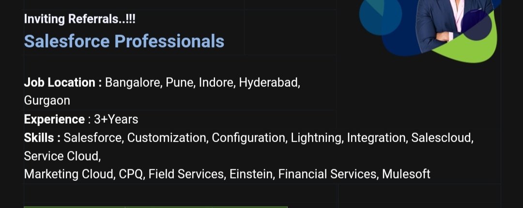 kddVISHNU's tweet photo. We're Hiring Salesforce Professionals #YashTechnology #referrals
Share resume: kaustubh.vishnu57@gmail.com
Before:-19/9/2021
@iamShantanu_D https://t.co/H2O0Gc982b https://t.co/nCJN6Pmr5j