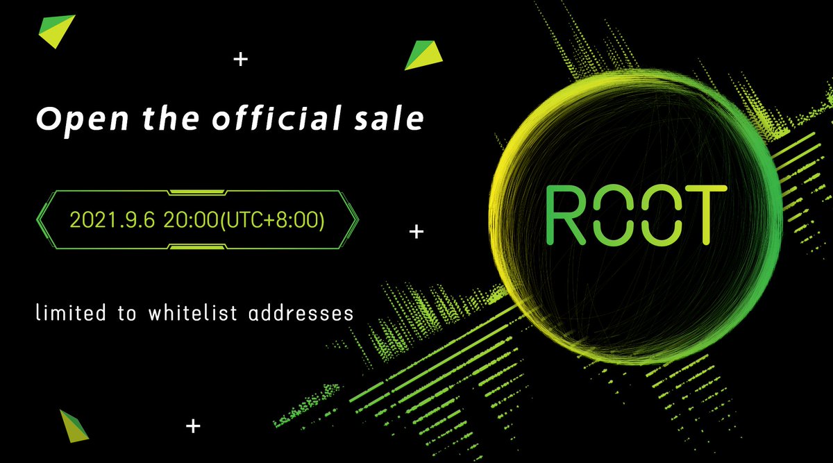 #Root #NFT Blind Box #Whitelist Launching on <a href="/ROOTAdventurers/">Root.Top</a>
website on Sep 6th at UTC+8 20:00 <a href="/OKExChain/">OKExChain</a>
ROOT is an infinite fission NFT protocol Form:giv.gg/root
website:root.top/#/ 
#nftgive #metaspace #OKExChain #lootproject