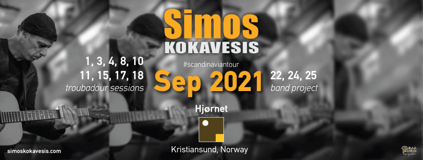 simos_kokavesis's tweet photo. Sep 2021 📢 live @Hjørnet🌻
#simoskokavesis #live #Hjørnet
#troubadoursessions #jamnight #bandproject
#Kristiansund #Norway #scandinaviantour #September2021 https://t.co/eSTqalY5MW