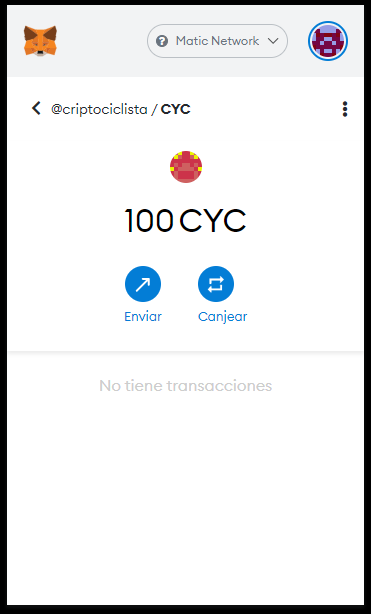 cyclostoken's tweet photo. 100 #CyclosToken enviados al @criptociclista https://t.co/mqr8gnvadY