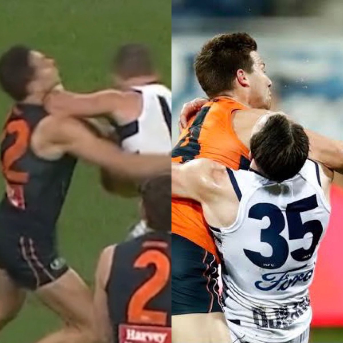 <a href="/AFL/">AFL</a> Is Selwood in any danger? Toby Greene was suspended for the same action. Potential to cause injury perhaps? 
#AFL #AFLFinals #AFLCatsGiants