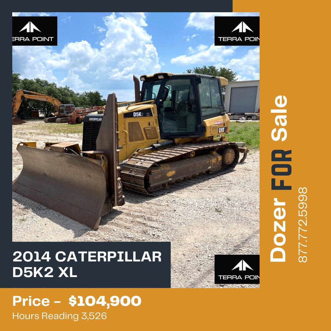TerraPointLLC's tweet photo. FOR SALE: 2014 CAT D5K2 XL. https://t.co/2vabqL1F76 https://t.co/OPIYInSoFV