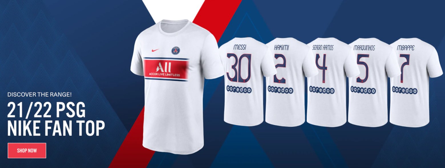 تويتر Fanatics Japan على تويتر パリ サンジェルマン 公式ストア 21 22 Psg Nike Fan Top N N Tシャツ 発売 人気選手の名前と背番号が入った 着心地満点のtシャツ T Co M4kdp9eoxr T Co Cxirvgkftr