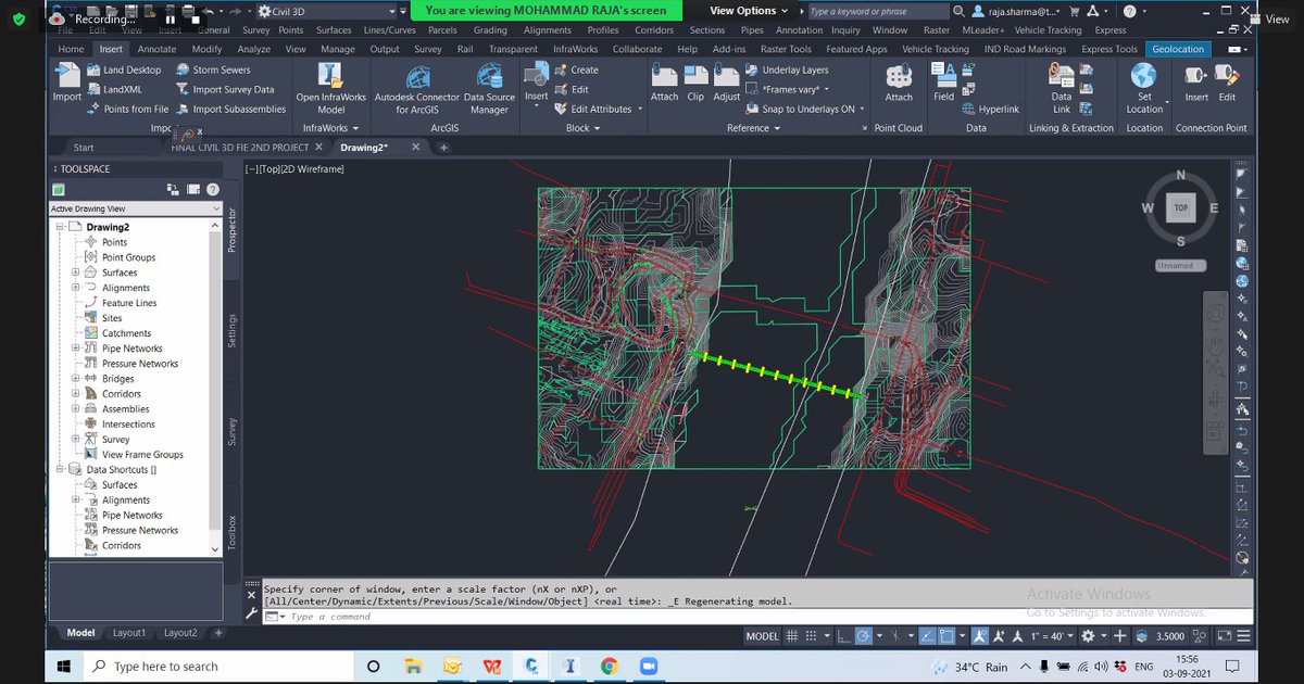 TrisitaL's tweet image. Importing data from Infraworks to Civil 3D software and the surface look after import process.

#infraworks #civil3d #importingdata #designtechnology #designengineering #innovation #teamtrisita #autodeskpartner