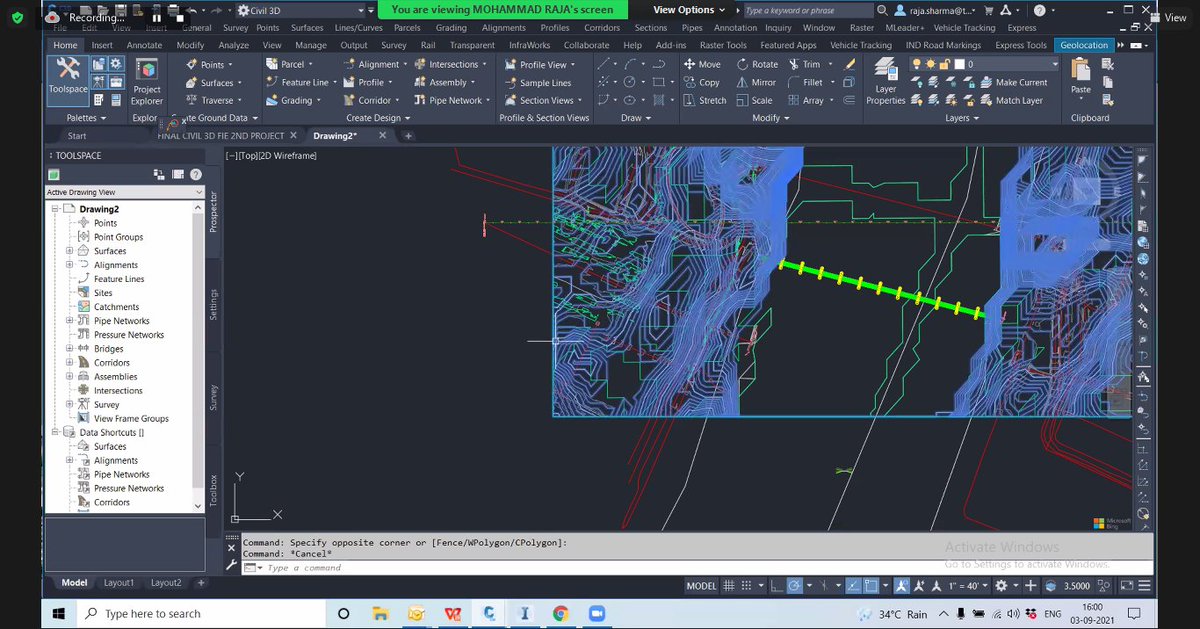 TrisitaL's tweet image. Importing data from Infraworks to Civil 3D software and the surface look after import process.

#infraworks #civil3d #importingdata #designtechnology #designengineering #innovation #teamtrisita #autodeskpartner