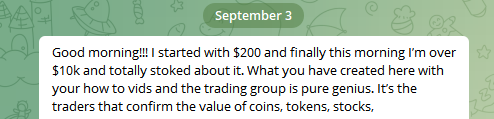CryptoBTC_Chris's tweet photo. Who's up 50x right now? This young lady is killing it in group.. Turned $200 into $10000

Pretty amazing, best feeling in the world for me is seeing you guys succeed! 

If you're not making A LOT of money right now..
I can help you.. 
https://t.co/qgUSYrpMD5 https://t.co/3pT21iUv1F