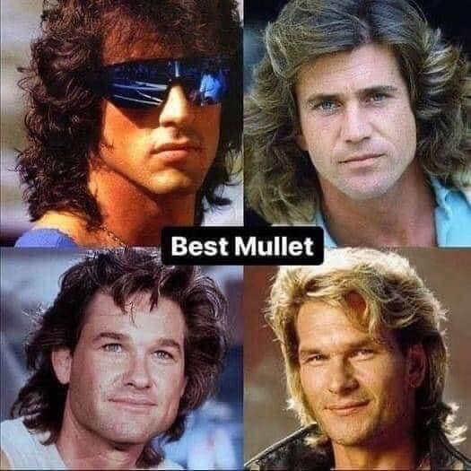 classicradfun's tweet photo. Hmm

I mean are these ACTUALLY mullets? 

Either way, who you got?

#sylvesterstallone #kurtrussel #melgibson #patrickswayze #mullets #80s #90s https://t.co/X2FxCMJxGW