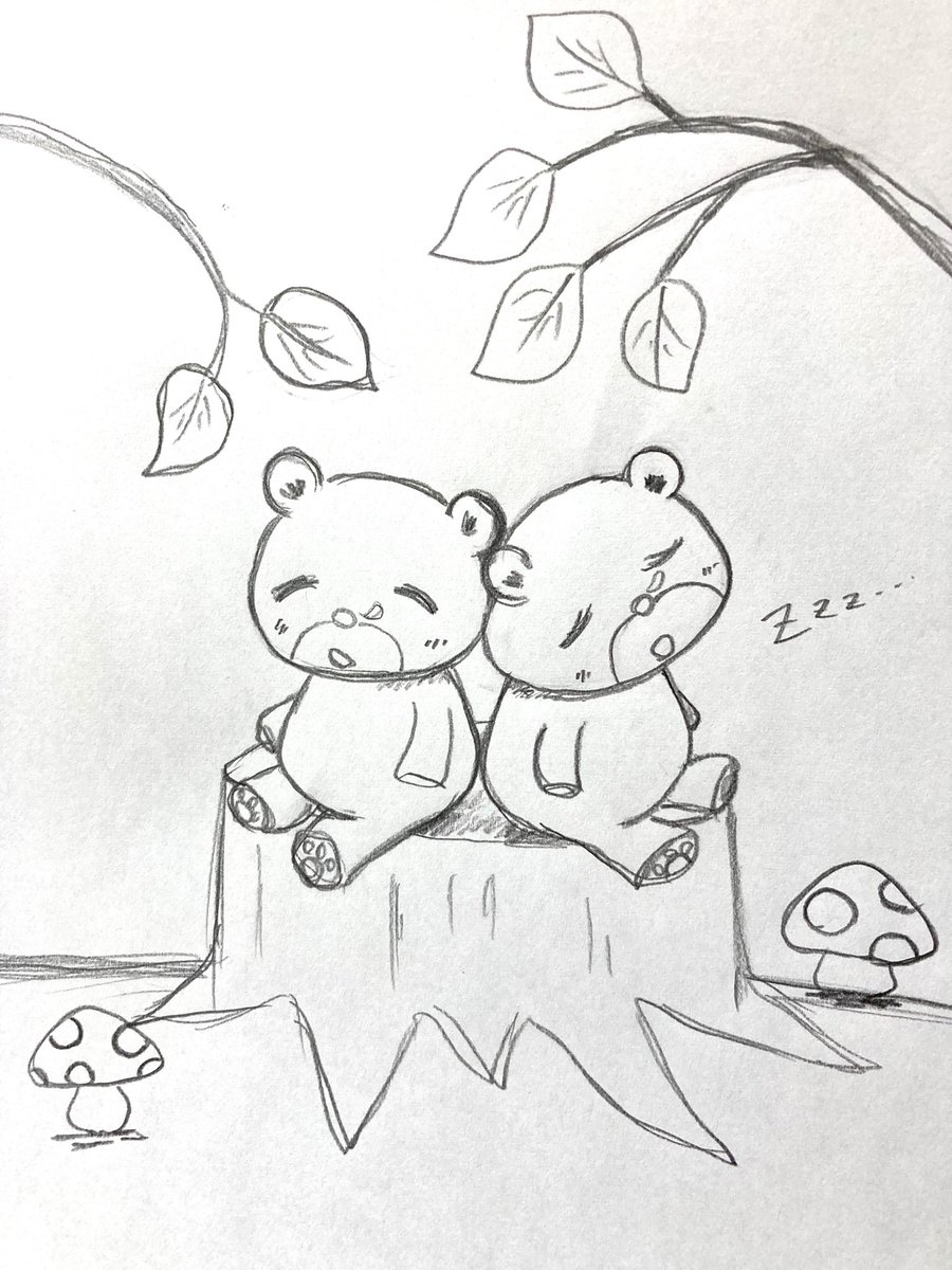 寝る前の落書き🐻
おやすみなさーい💤
#イラスト #絵 #絵描き #熊 #クマ #クマイラスト #鉛筆画 #落書き 