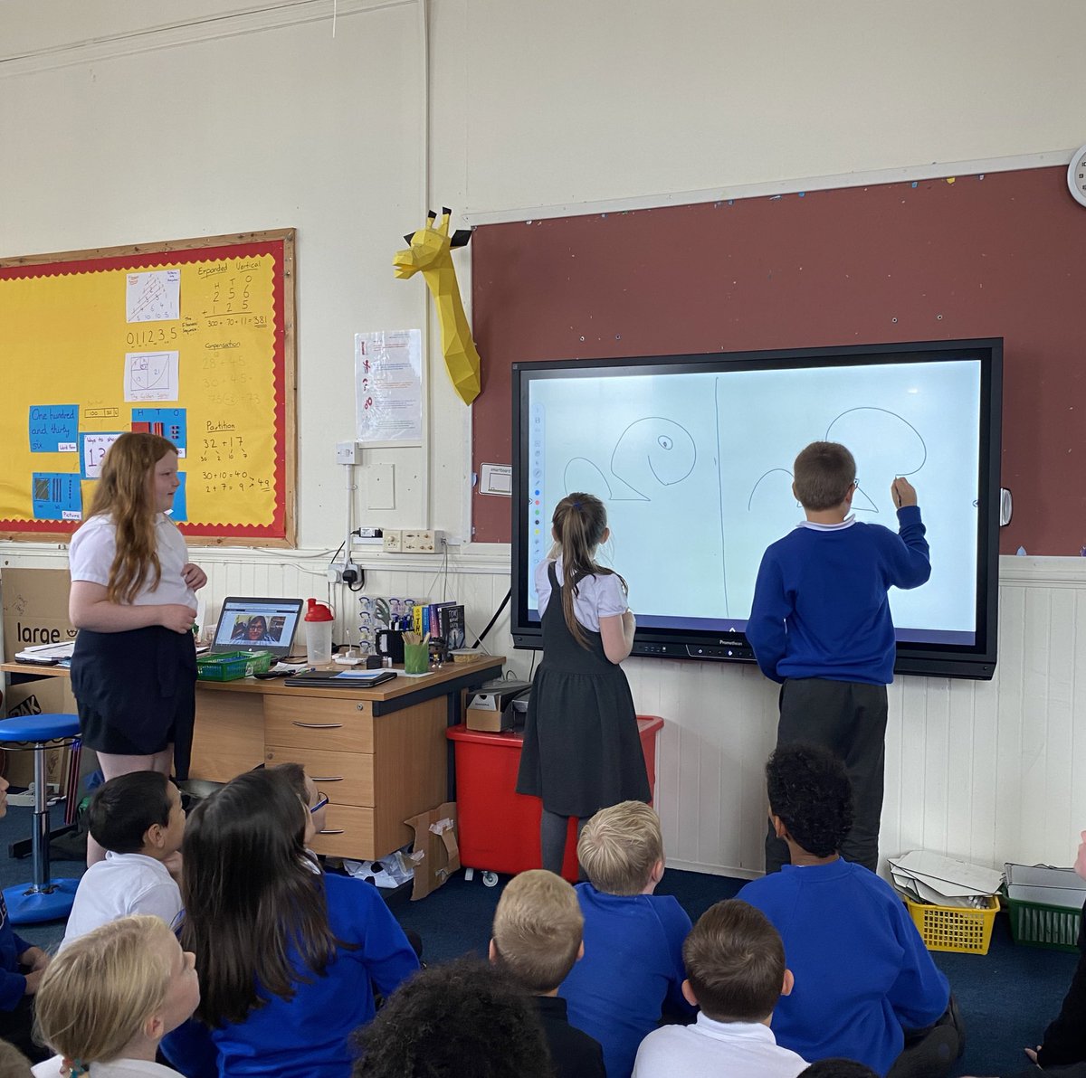 Victoria_P7's tweet photo. On Fridays P6 (including Mr M &amp; Ms S) are treated to a mini masterclass when one of the class delivers a lesson!

This week we enjoyed some collaborative activities that went down really well! Hats off to our young teacher 🙌 #chequeinthepost https://t.co/D7AsNGmebY