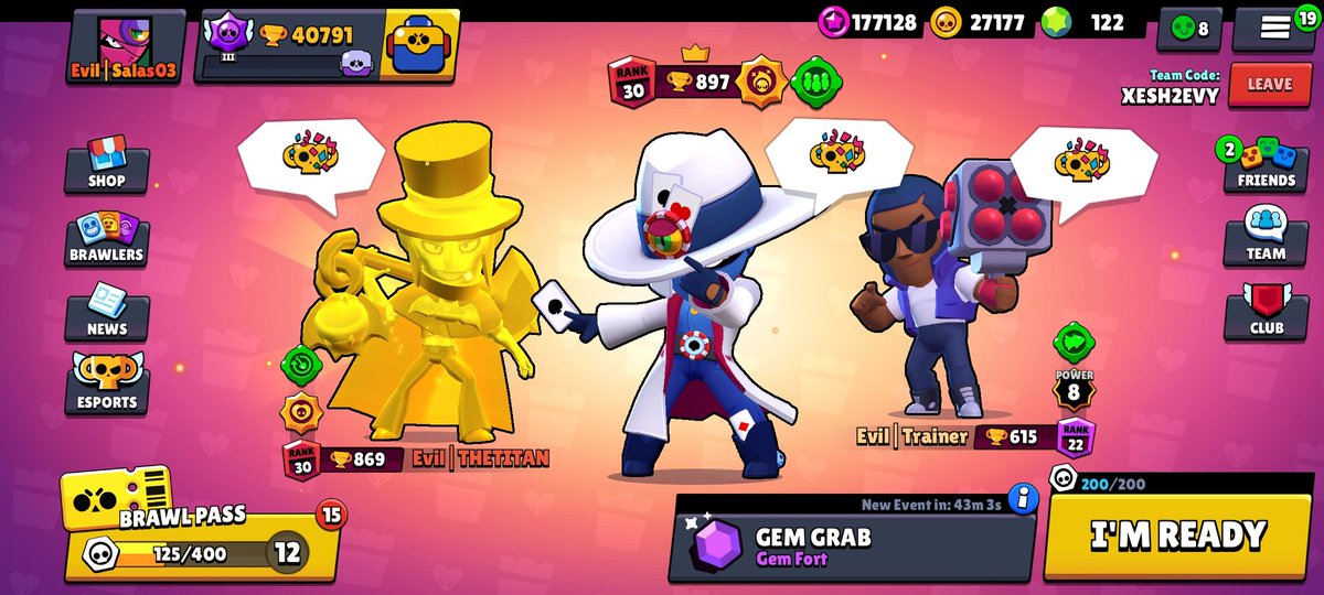 SalasV03's tweet photo. We are ready!!! #eviltruco
@THETITAN_Bs @Artii172 @Gatsby_0010BS https://t.co/Uu6d0zbCec