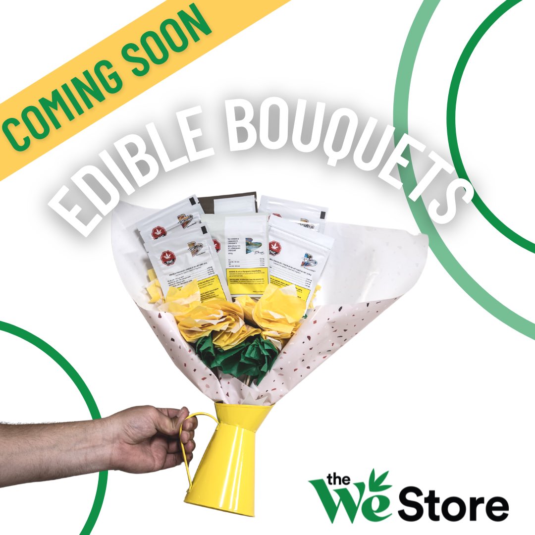 Make your selection of Wana or Bhang products into a bouquet, call your local we store for details 💐
• Pre-Order only 

#lakeshorefirst #lakeshore420 #chatham420 #westorechatham #westore #westorewyandotte #westorewalker #westoretecumseh #westorehuronchurch #walkerrd