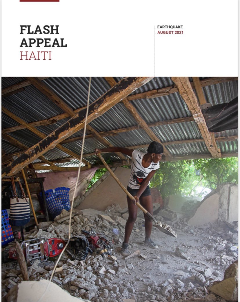 UNOCHA_fr's tweet photo. "L'aide humanitaire fait la différence, mais nous devons faire plus. Nous devons envisager l'avenir d'Haïti. Les gens doivent pouvoir reconstruire leur vie." @rajasingham_UN 

Retrouvez son briefing complet de sa visite en Haïti👇
https://t.co/6fBqIAX4sr https://t.co/z4HYVZOkX1